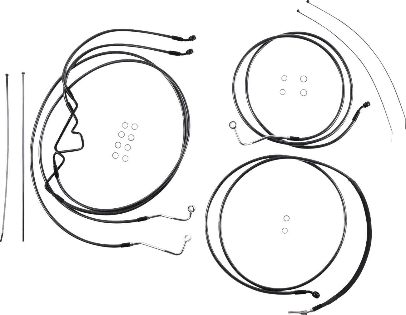 Magnum shielding Black Pearl™ Designer Handlebar Installation Kit - 8" - '17-'20 FLHR 2017-2020 Harley Davidson FLHR Road King