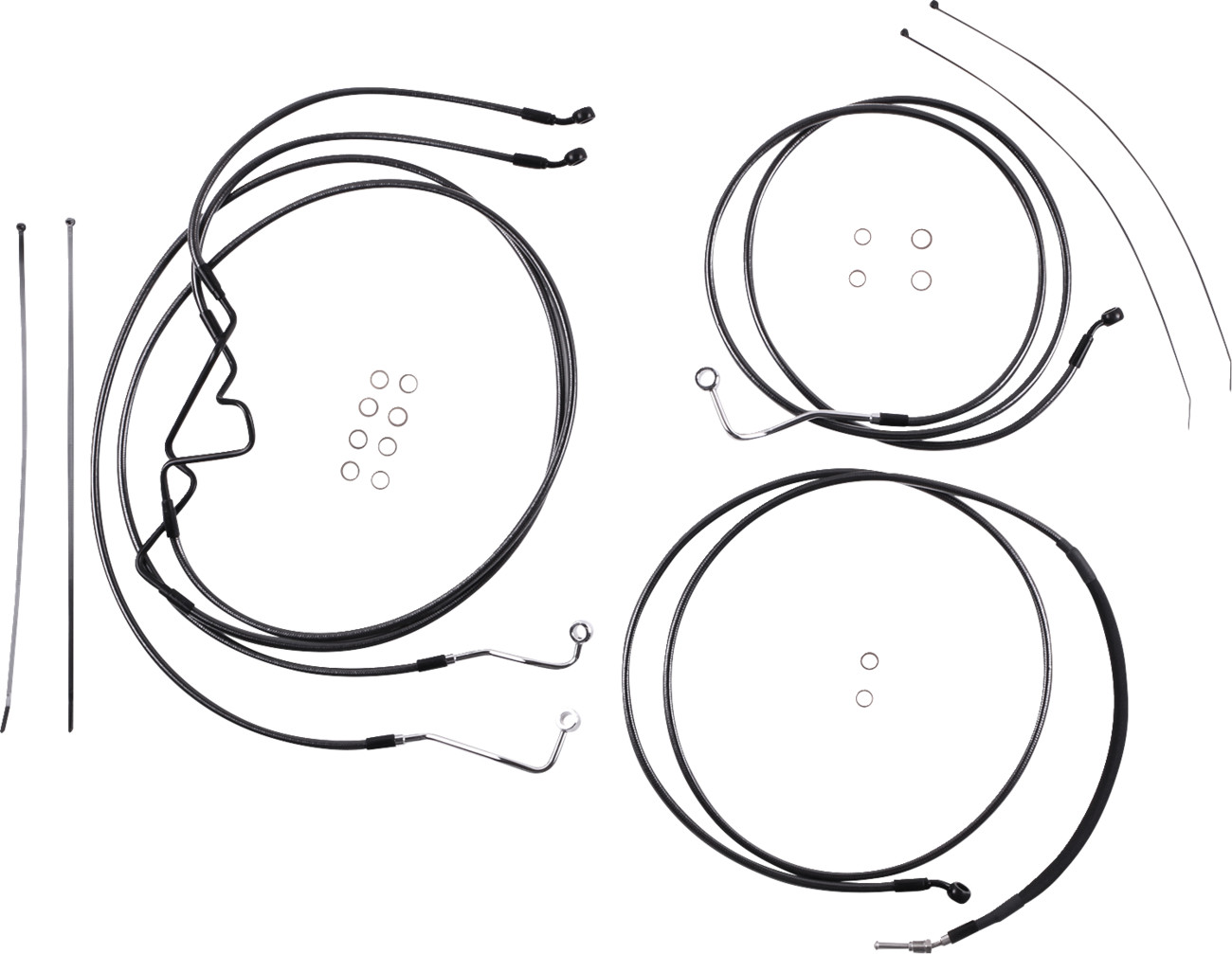 Magnum shielding Black Pearl™ Designer Handlebar Installation Kit - 8" - '17-'20 FLHR 2017-2020 Harley Davidson FLHR Road King