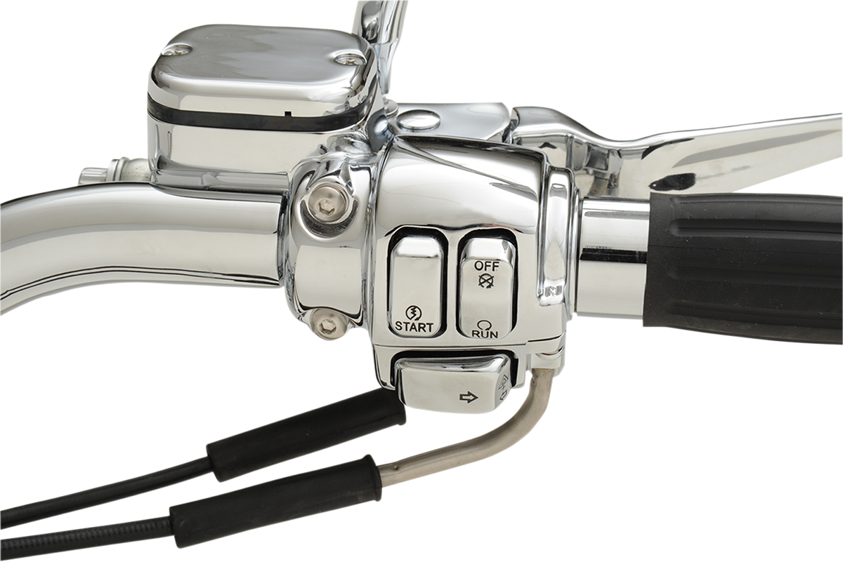 Drag specialties Switch Cap Kit - Standard - Chrome Harley Davidson
