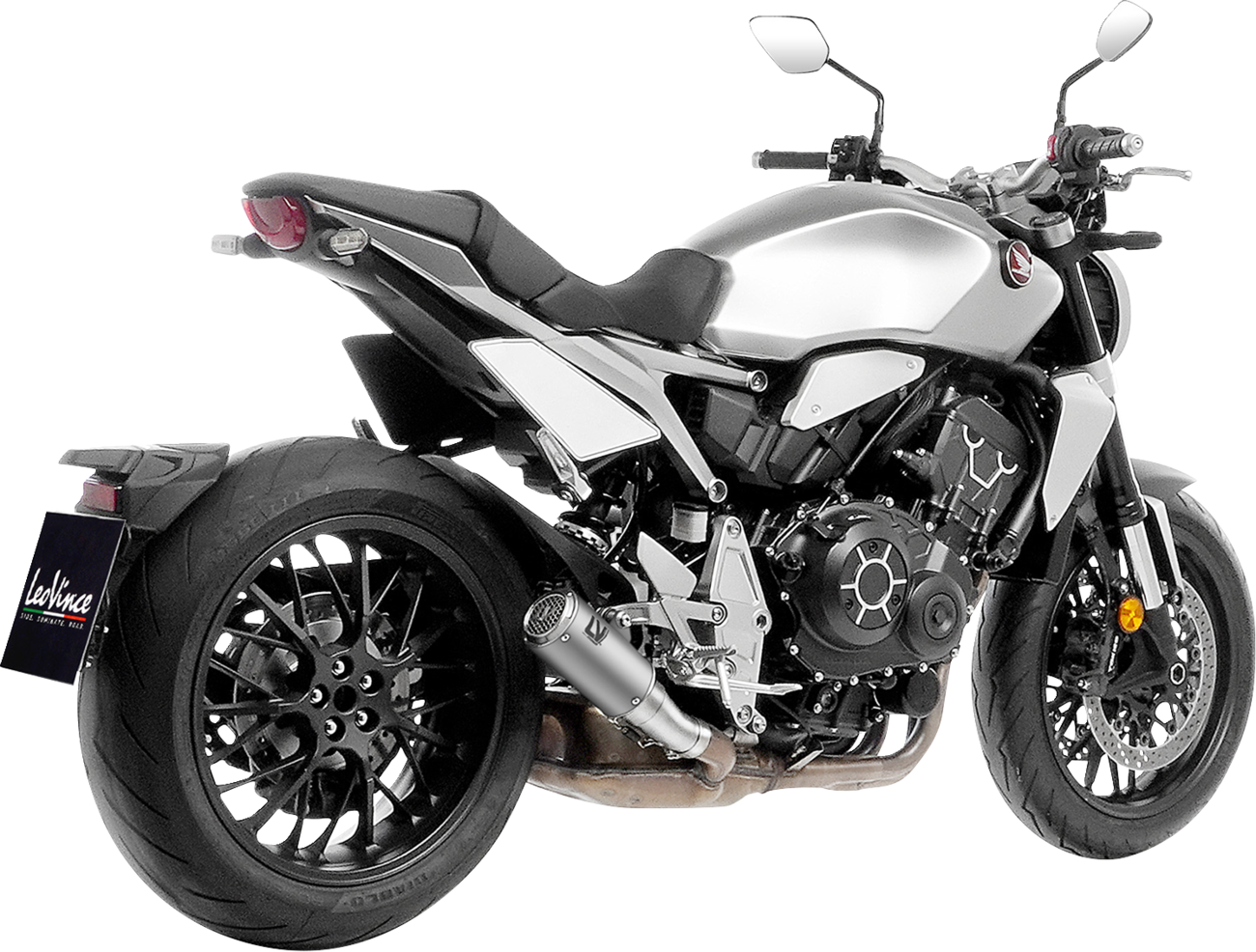 Leovince LV Corsa S Slip-On Muffler - Titanium - Honda CB 1000 R