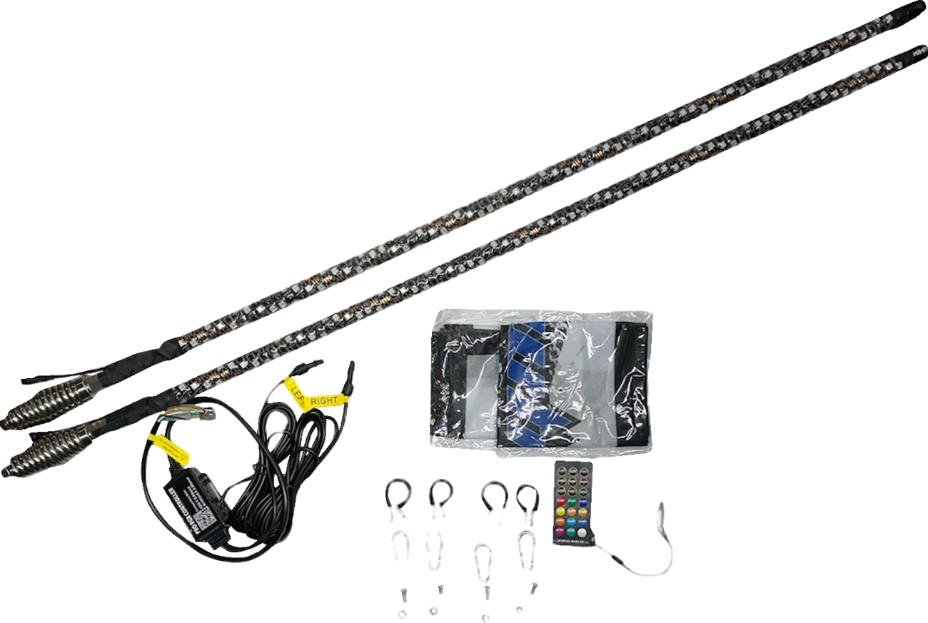 Whipitlightrods 3' Whip Light Rod - Bluetooth® - RGB