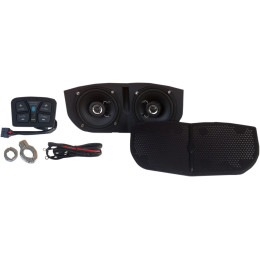 BLUETOOTH®-ENABLED SPEAKER SYSTEM KIT FOR MEMPHIS SHADES BATWING FAIRINGS BLUETOOTH®-ENABLED SPEAKER SYSTEM KIT FOR MEMPHIS SHADES BATWING FAIRINGS