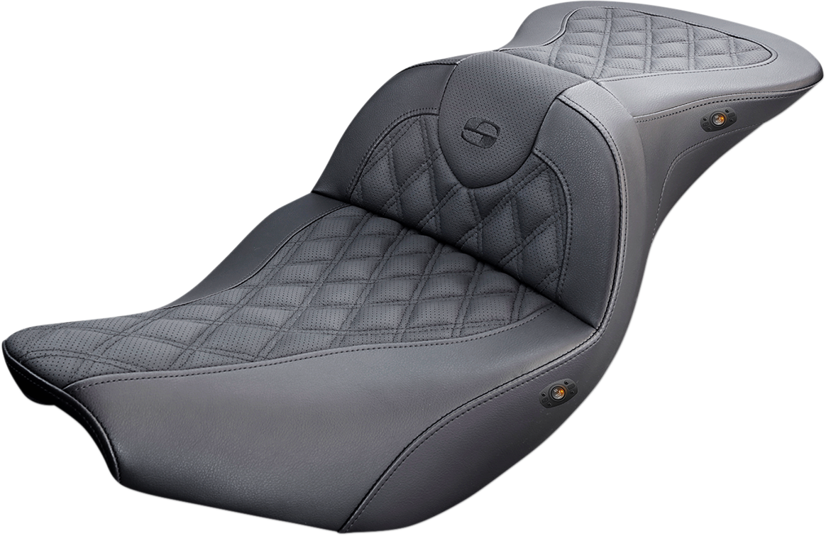 SADDLEMEN Roadsofa™ Lattice Stitch Heated Seat