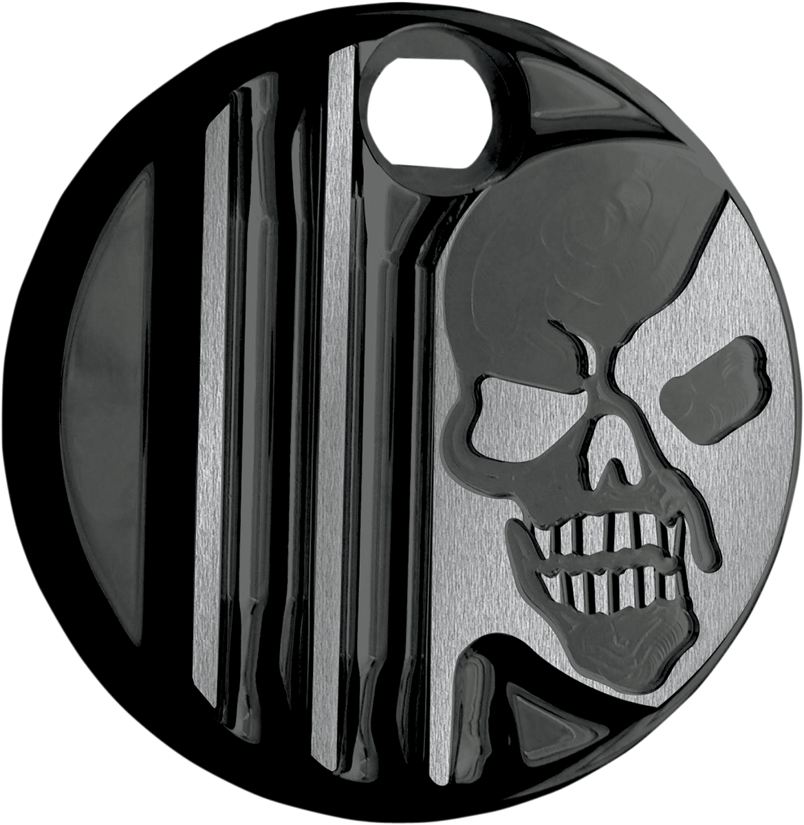 Covingtons Fuel Door - Machine Head - Gloss Black Harley Davidson