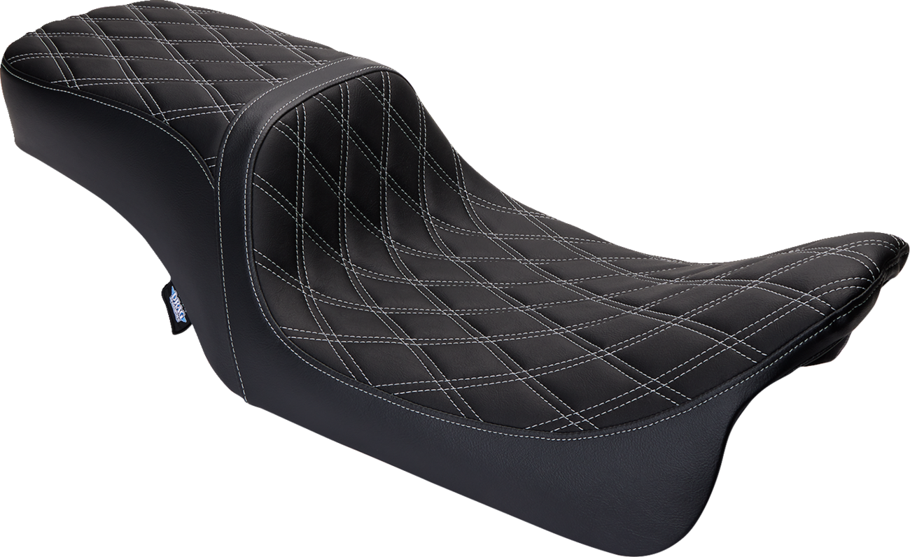 SEAT PREDATOR 2-UP VINYL DBL DIAMOND SLVR STITCH FLH 08-23