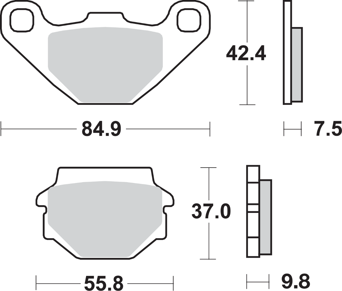 SI Offroad Sintered Brake Pads