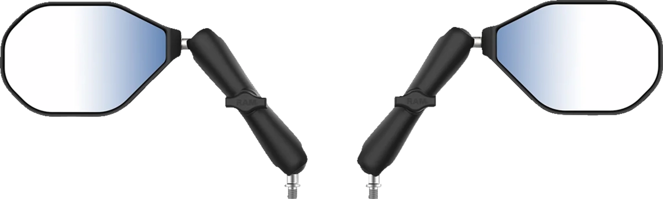 RAM Mounts Tough-Mirror Kit With M10-1.25 Bases