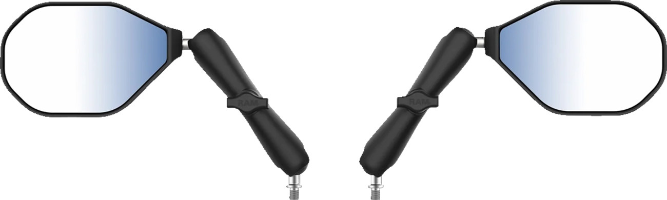 RAM Mounts Tough-Mirror Kit With M10-1.25 Bases