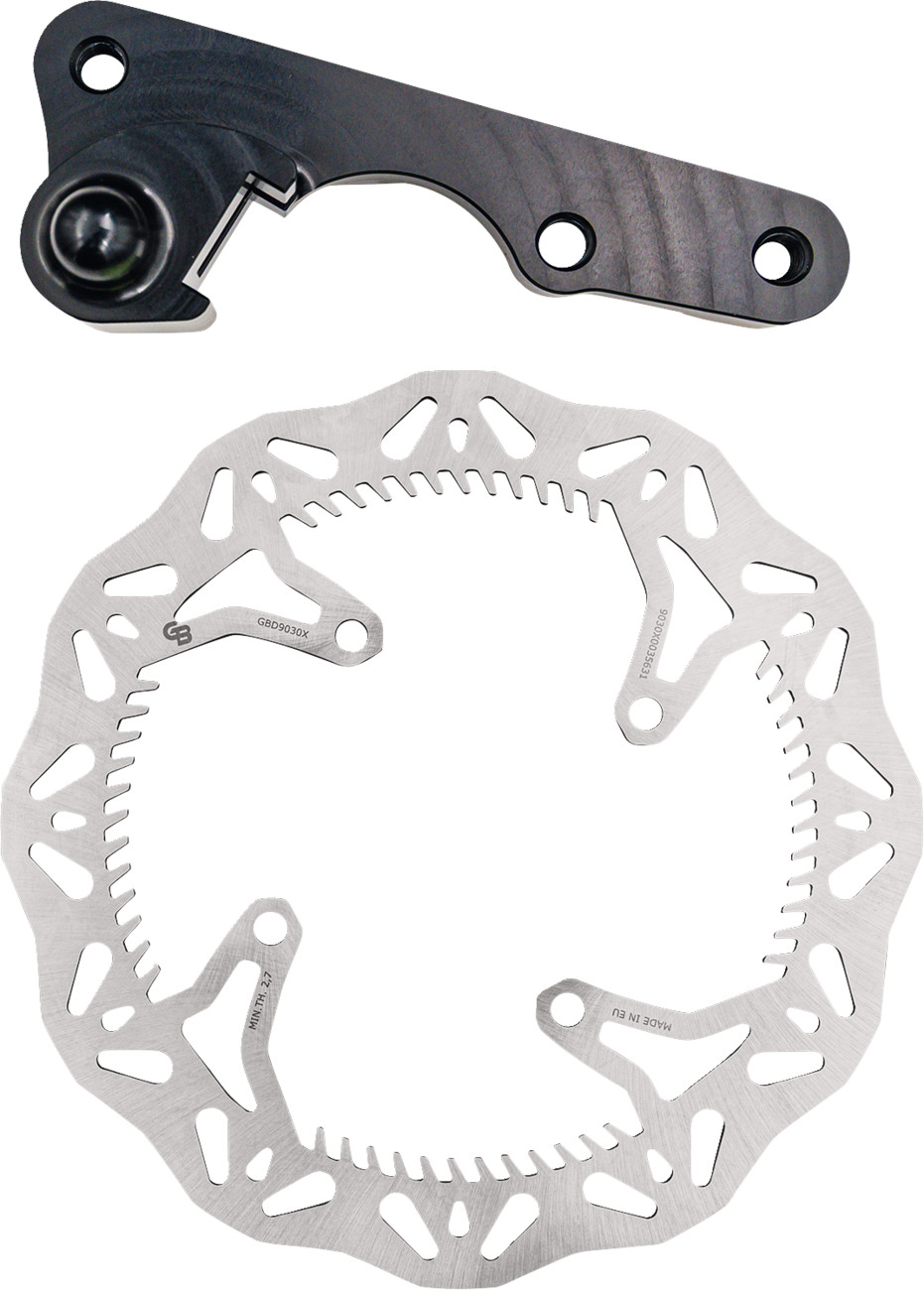 GBrakes 270mm Non Floating Wave Rotor Plus Bracket Kawasaki 250cc-450cc 2006-2014