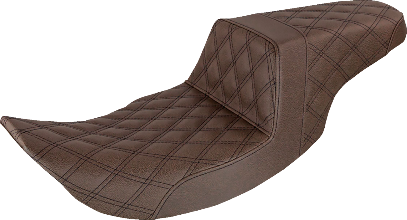 Saddlemen Step-Up LS Lattice Stitch Seat For Harley FLHR / FLHX 1997-2007