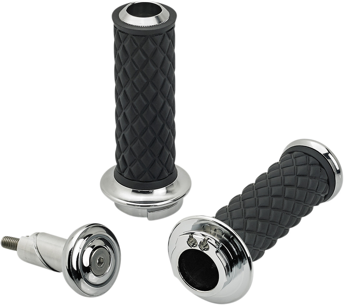 Biltwell Alumicore Grips For Harley With Dual Cable Throttle