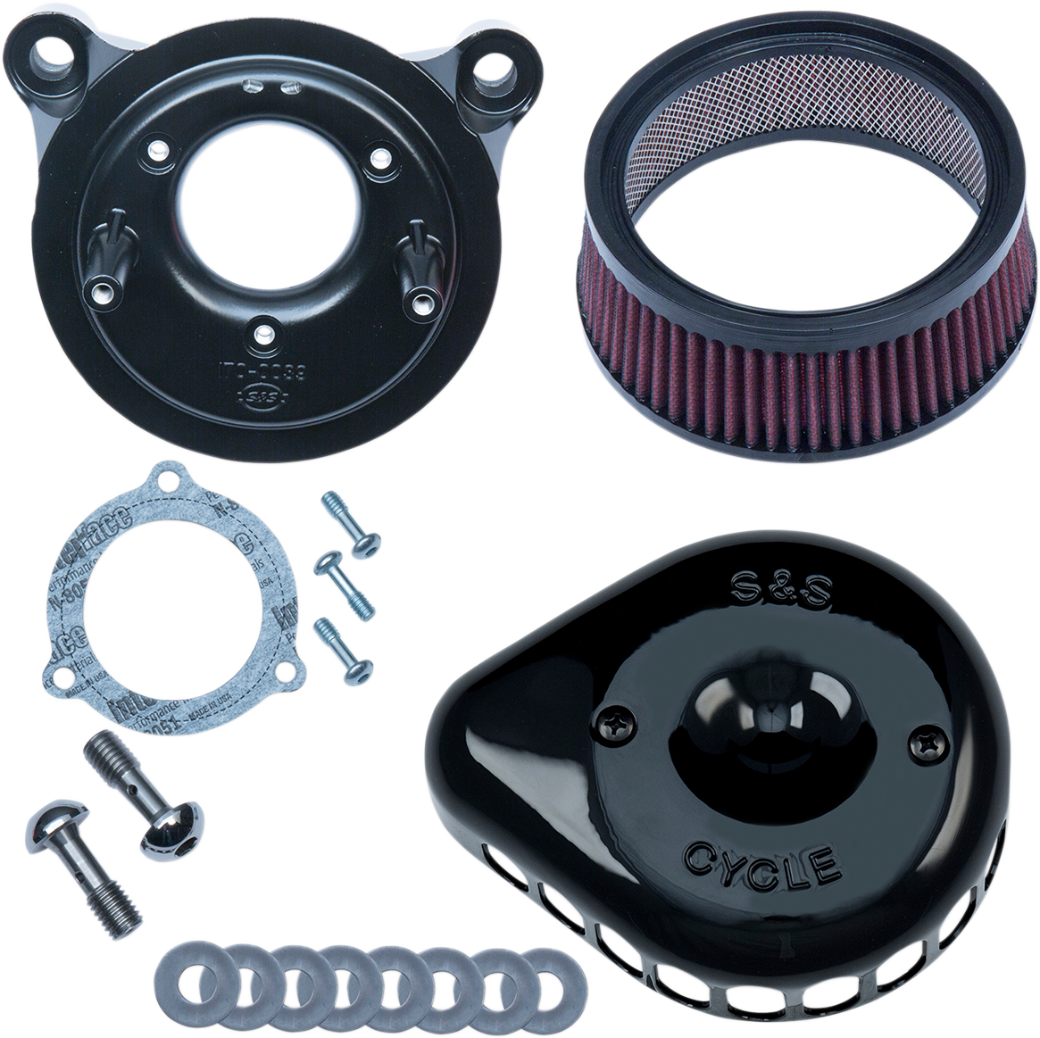 S&S CYCLE Mini Teardrop Stealth Air Cleaner Kit