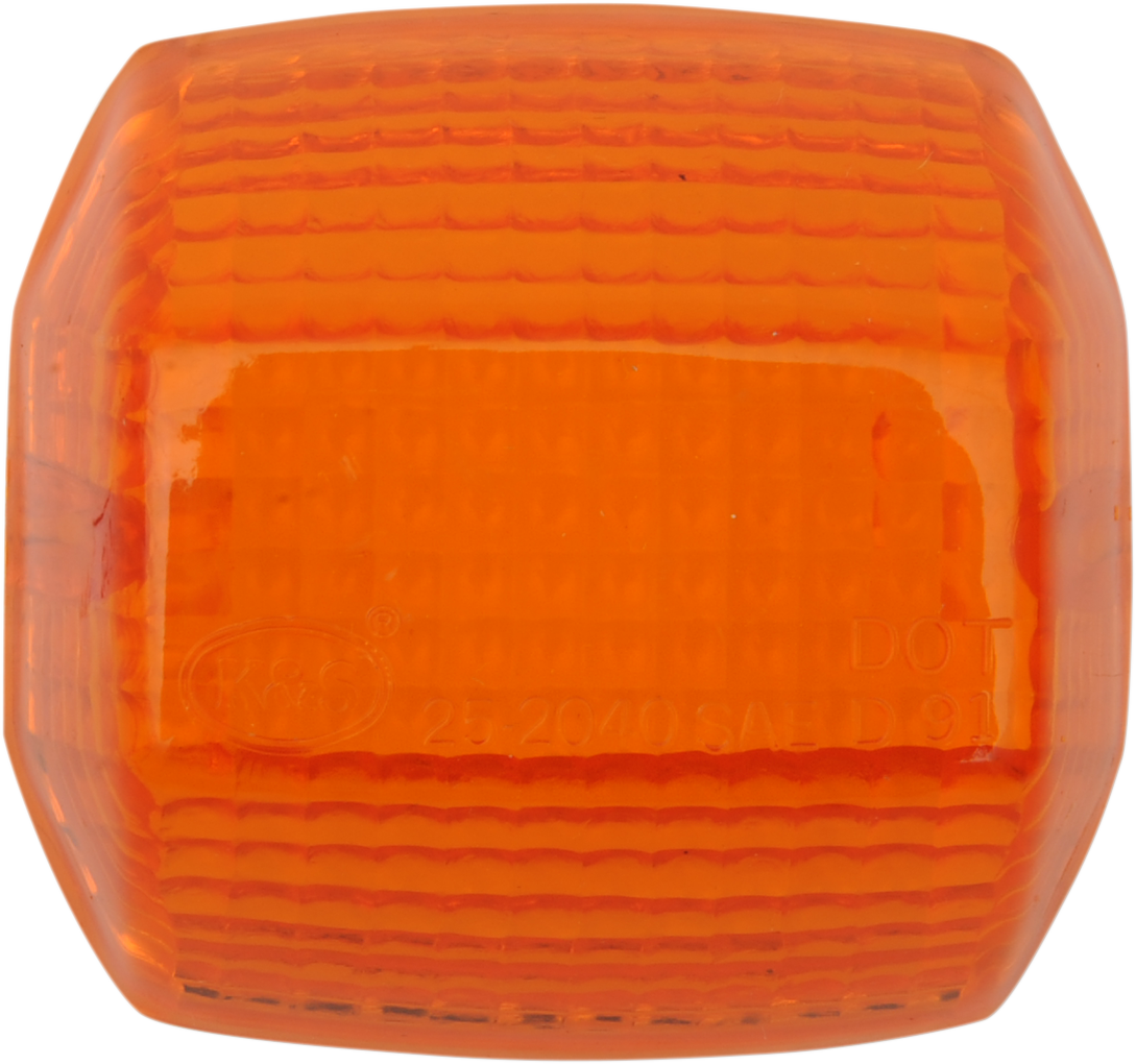 K&s technologies Replacement Turn Signal Lens - Amber Kawasaki