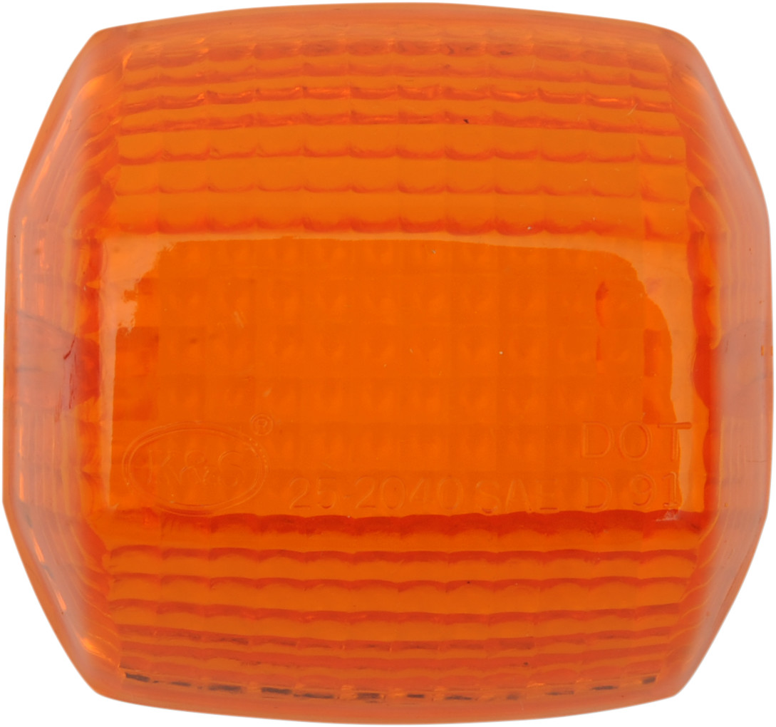 K&s technologies Replacement Turn Signal Lens - Amber Kawasaki