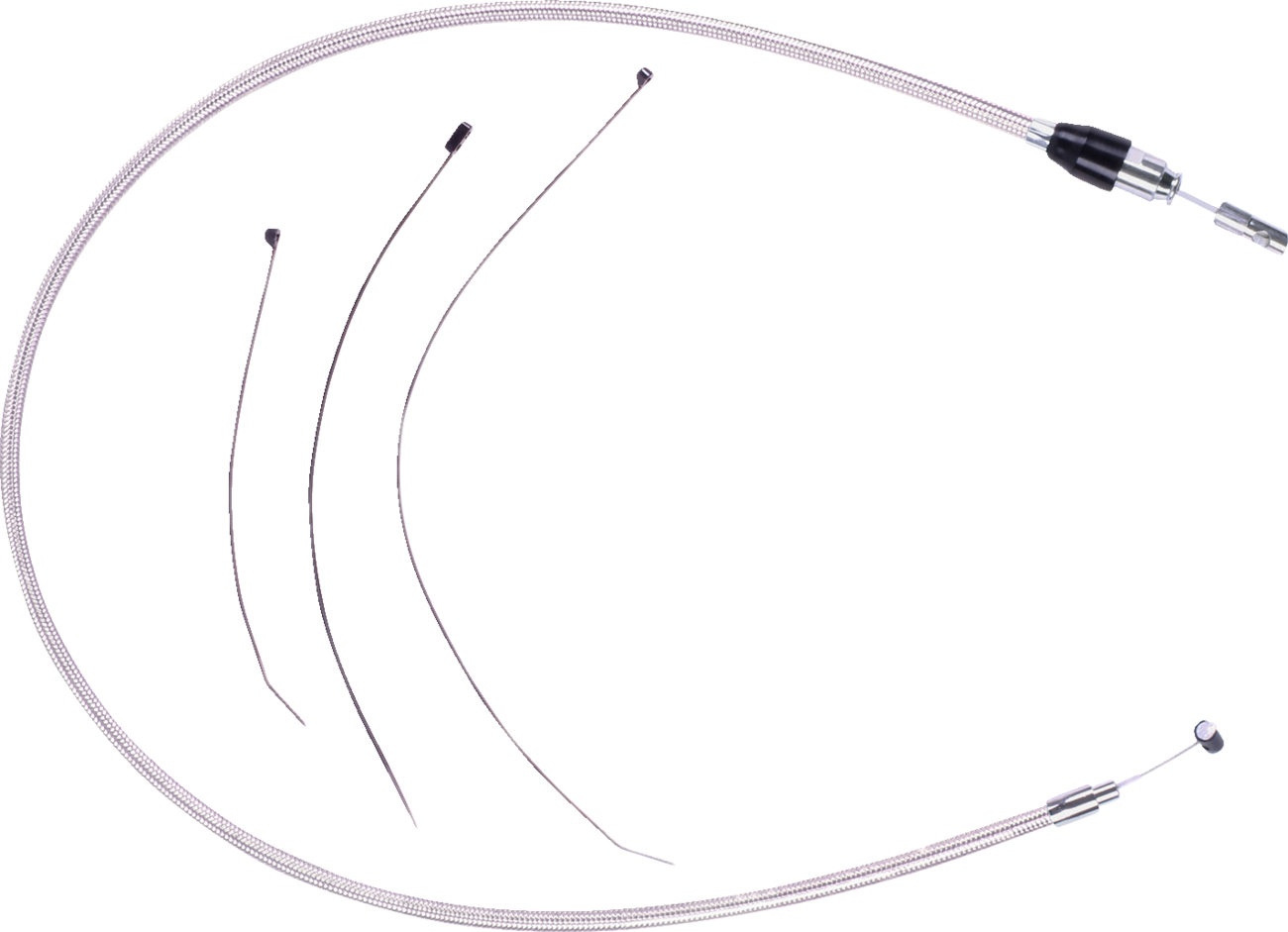 Polished Stainless Quick Connect Upper Clutch Cable