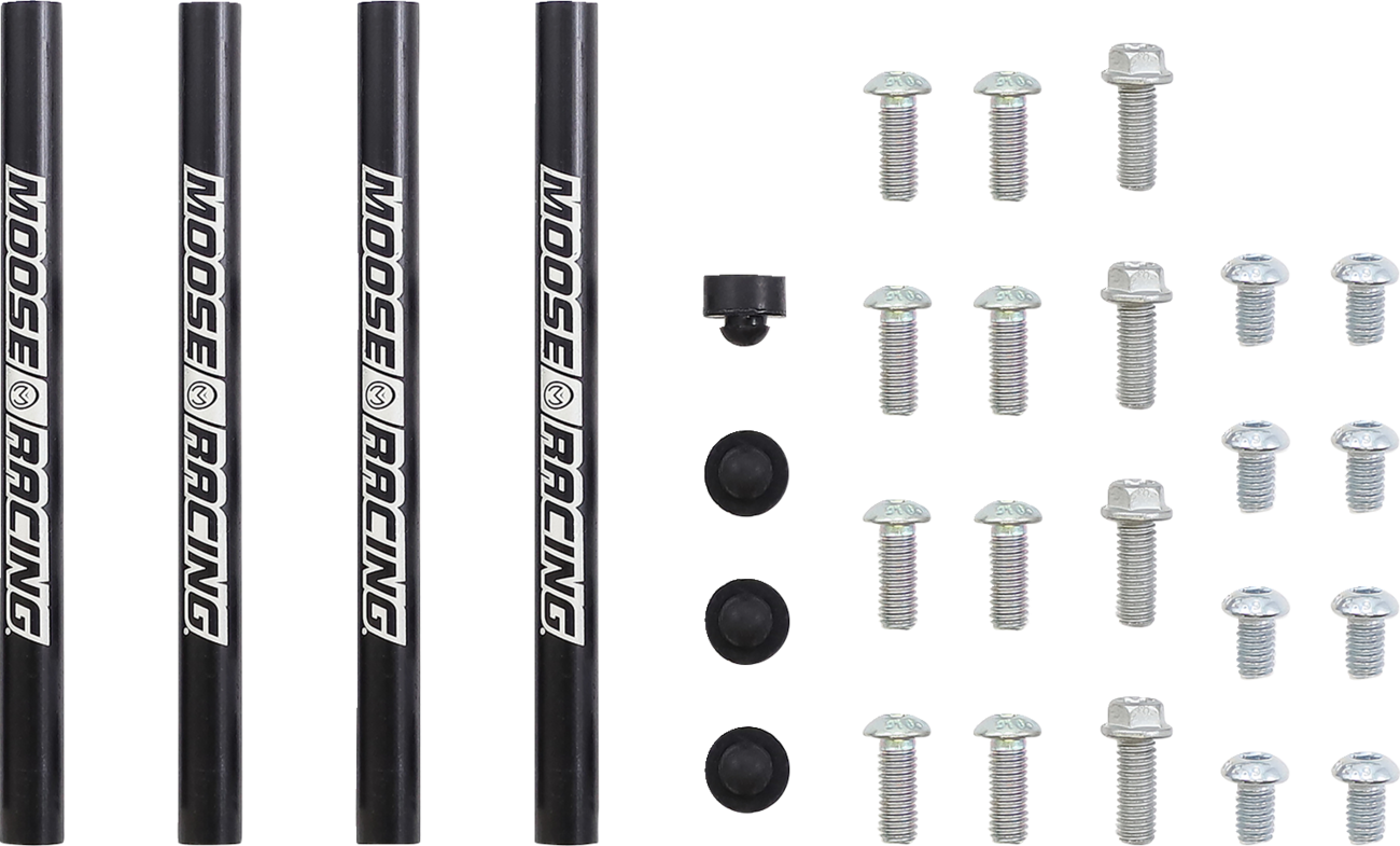 Moose offroad Radiator Braces - Silver - Gas Gas/Husqvarna/KTM