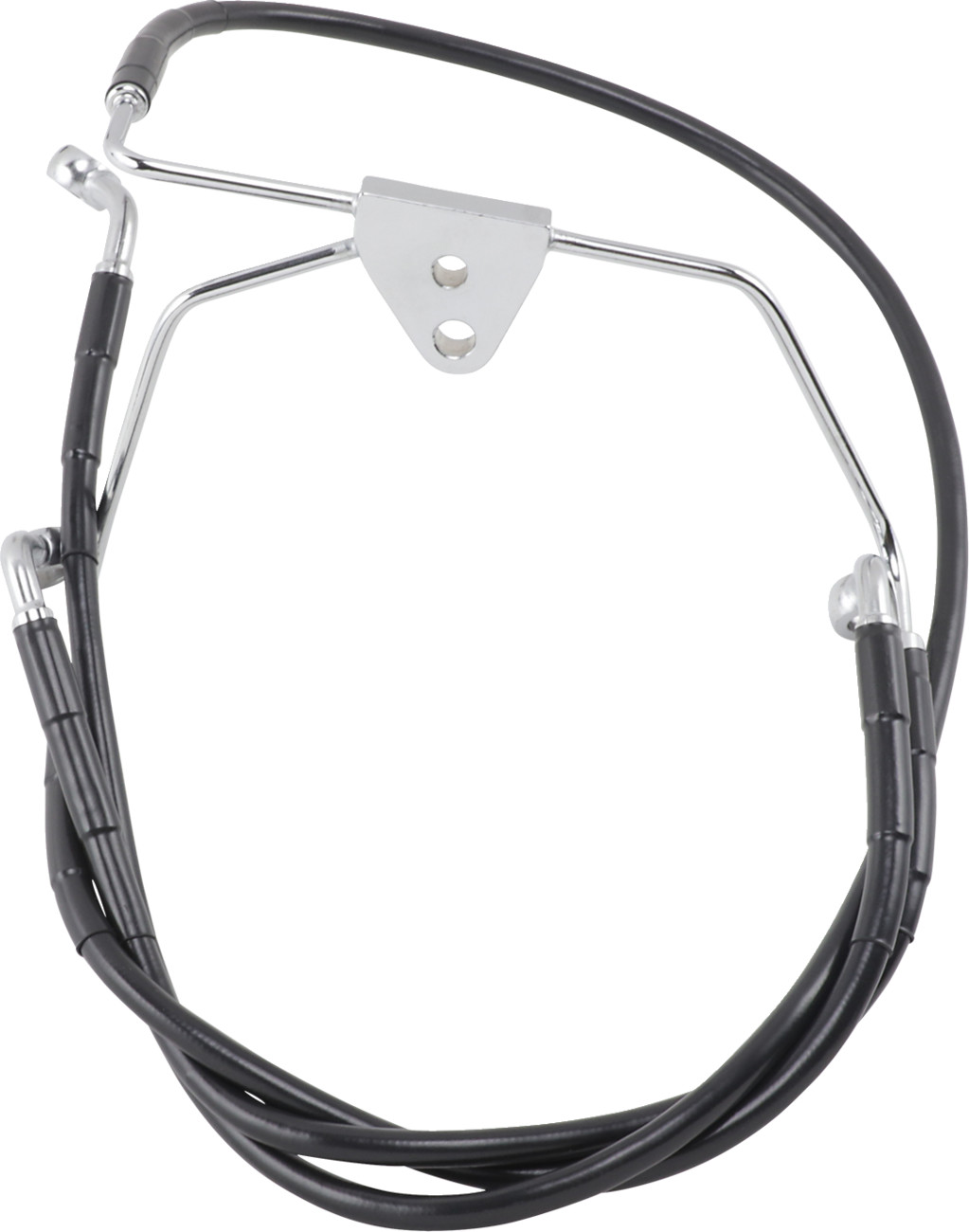 Drag Specialties Extended Length Black Vinyl Brake Line Kit
