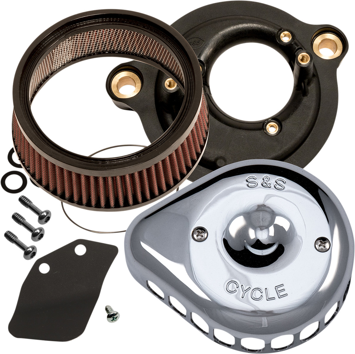 S&S CYCLE Mini Teardrop Stealth Air Cleaner Kit