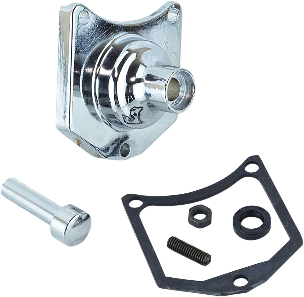 Drag specialties End Cover - Solenoid/Starter Button - Chrome