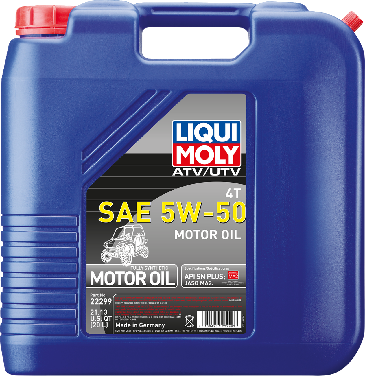 LIQUI MOLY ATV 4T Synthetic 5W-50 Engine Oil