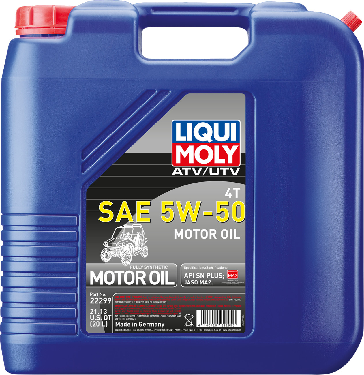 LIQUI MOLY ATV 4T Synthetic 5W-50 Engine Oil