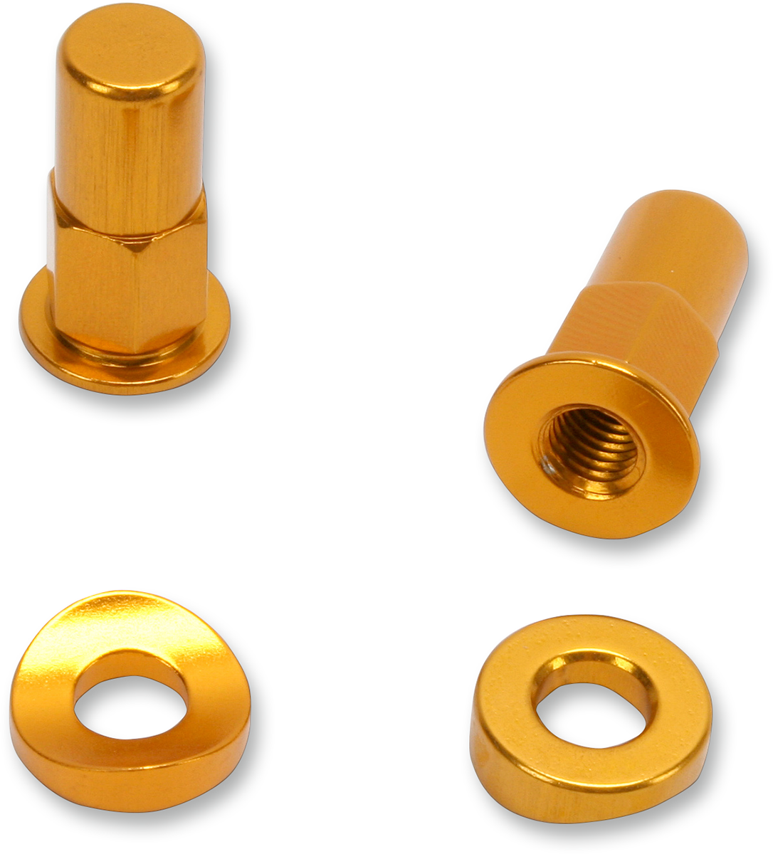 No toil Rim Lock Nut/Spacer - Kit - Gold