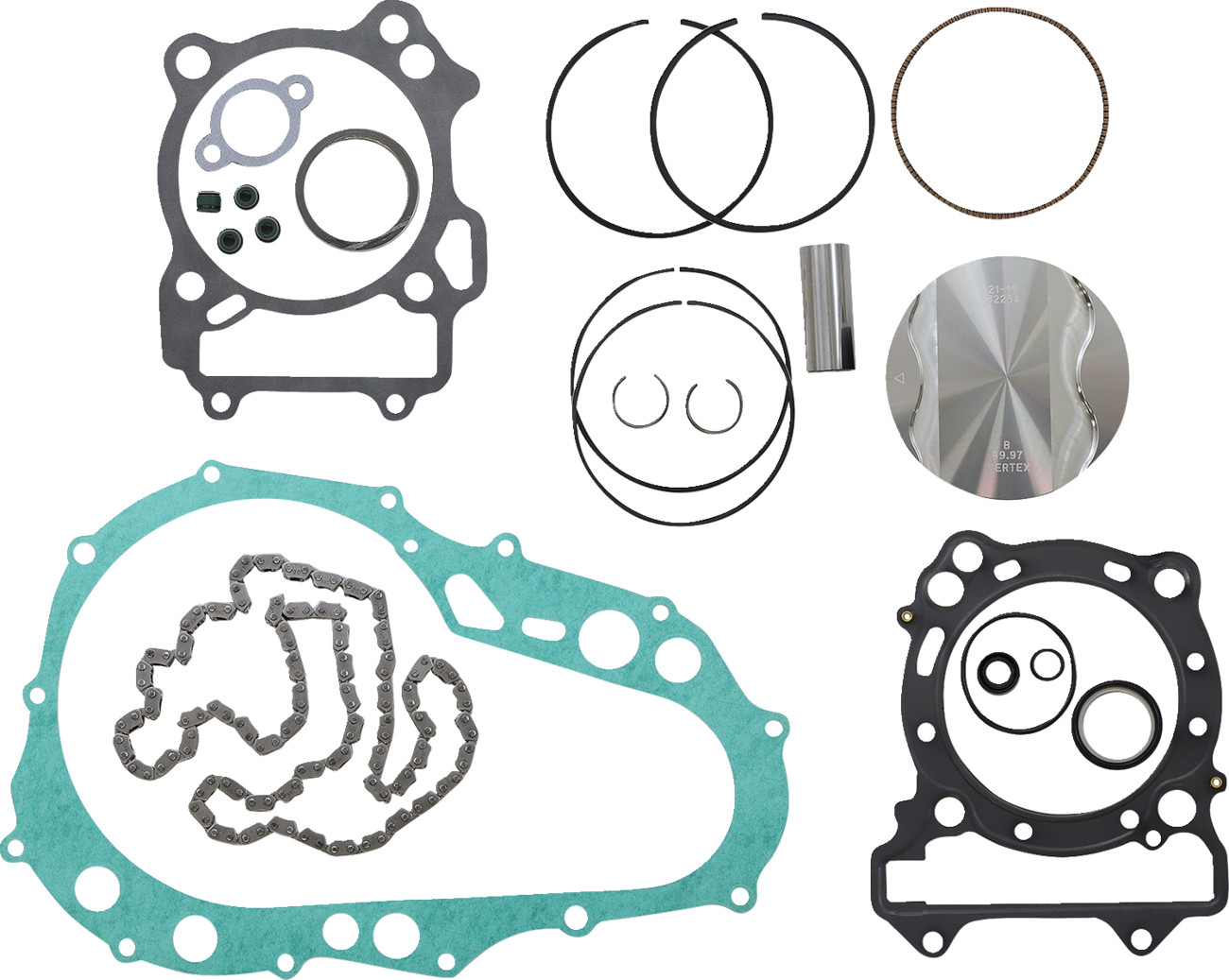 VERTEX Top End Piston Kit Forged Replica for 4-Stroke
