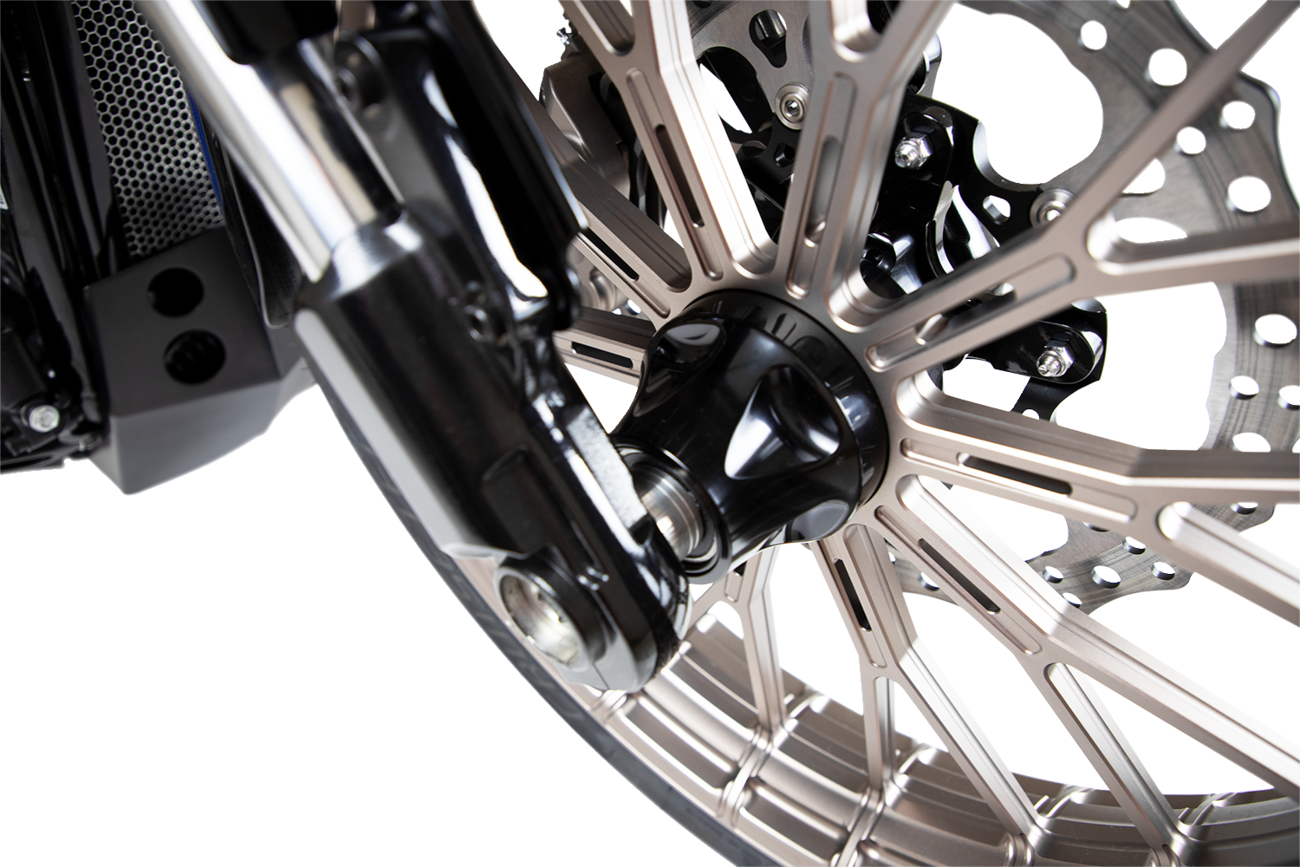Arlen ness Hub - Cartridge - Front/Single Disc - Black - '08-'25 Touring/Trike Harley Davidson