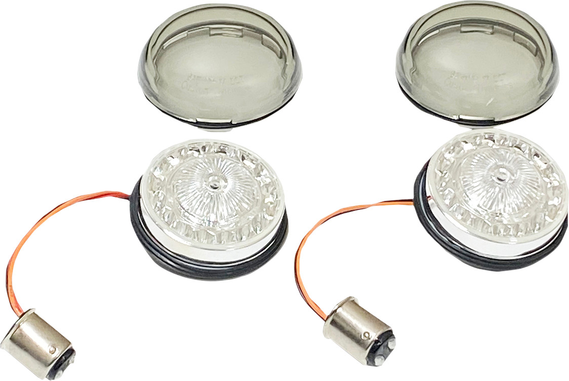 Custom dynamics Turn Signal Insert - Red/Smoke Harley Davidson