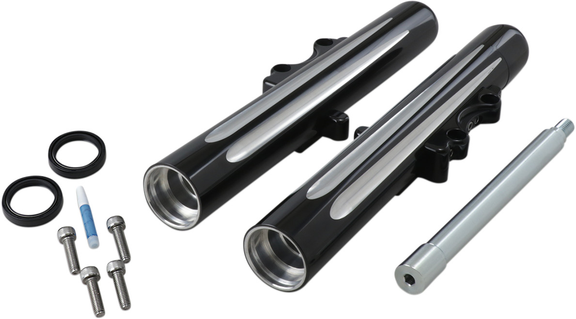Arlen Ness Deep Cut Hot Legs Fork Lower Set For Harley Touring 2000-2007