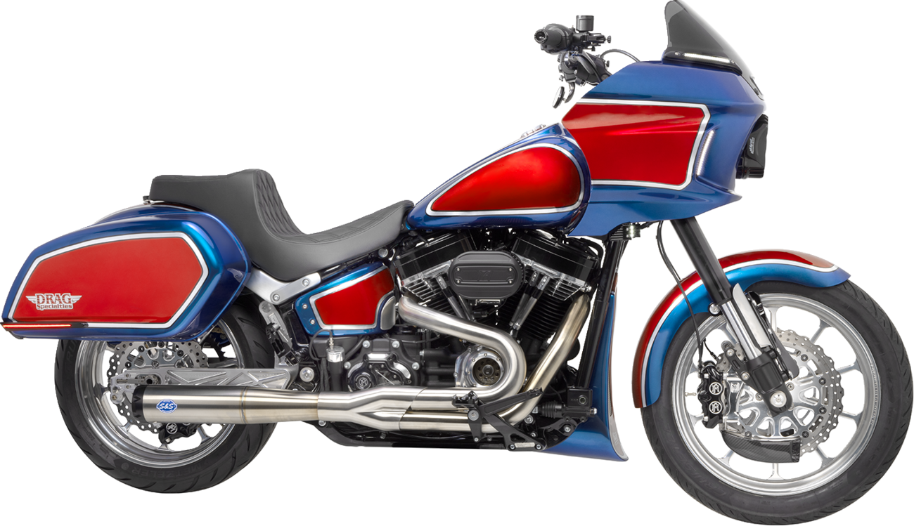 S&s cycle 2-into-1 Superstreet Exhaust System Harley Davidson