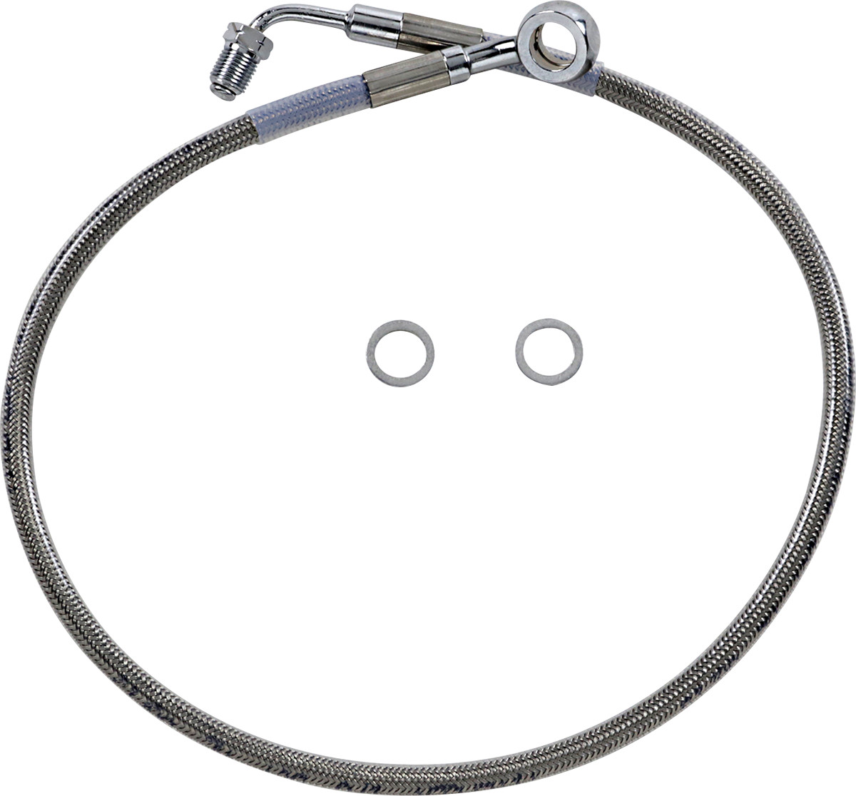 Drag Specialties Extended Upper Brake Line Kit For Harley ABS FXFB / FXLRS 2018-2024