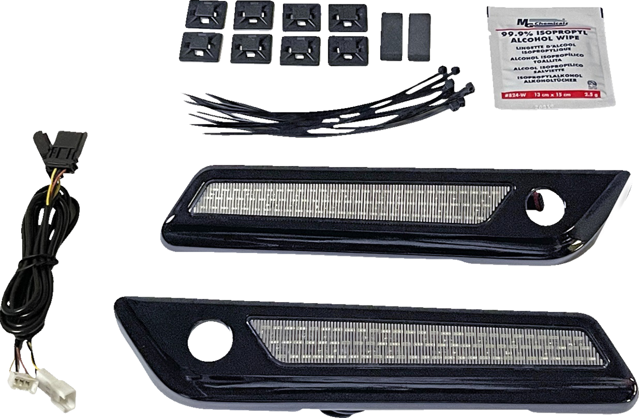 Custom Dynamics Dual Intensity Saddlebag Latch Lights With Housing For Harley Touring 2014-2025