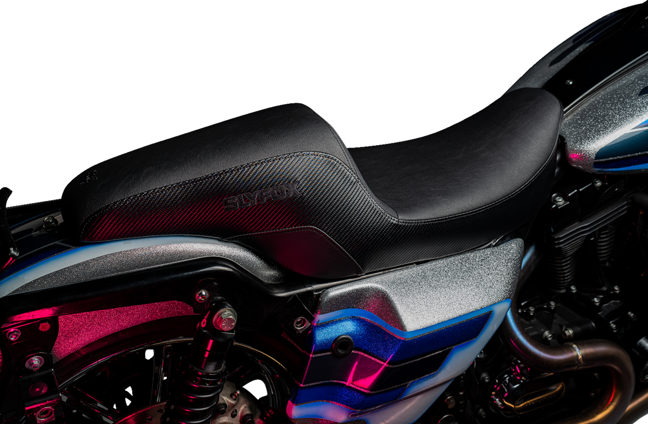 Slyfox 0801-1612 Drifter Seat Black Smooth Vinyl Carbon Fiber 1997-2007 FL