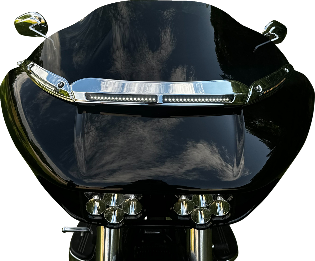Custom Dynamics LED Windshield Trim For Harley Road Glide 2015-2025