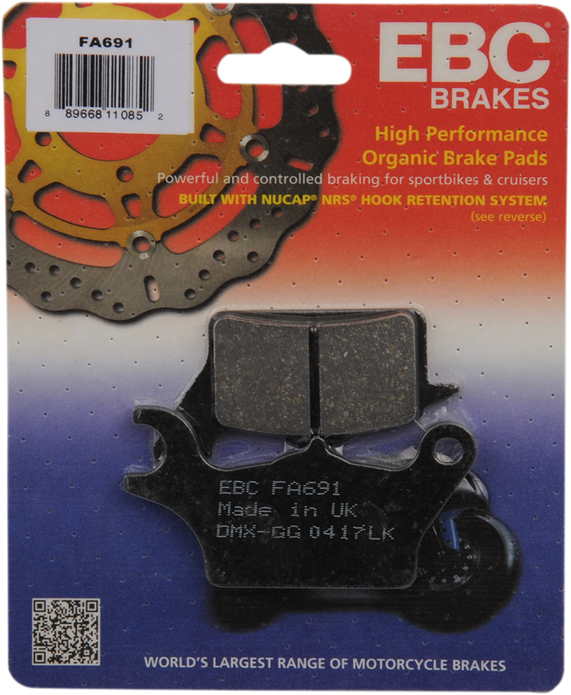 EBC FA691 Organic Front Brake Pads