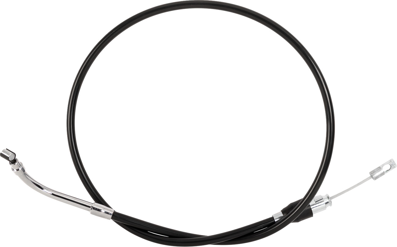 Drag specialties Quick Connect Clutch Cable - Upper - 50" - Black/Chrome Harley Davidson