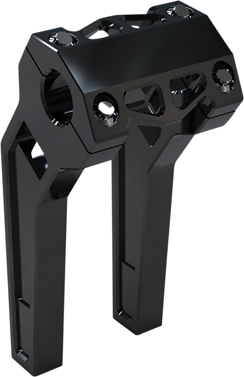 La choppers Performance Risers - Pullback - 8" x 1-1/4" - Black Anodized