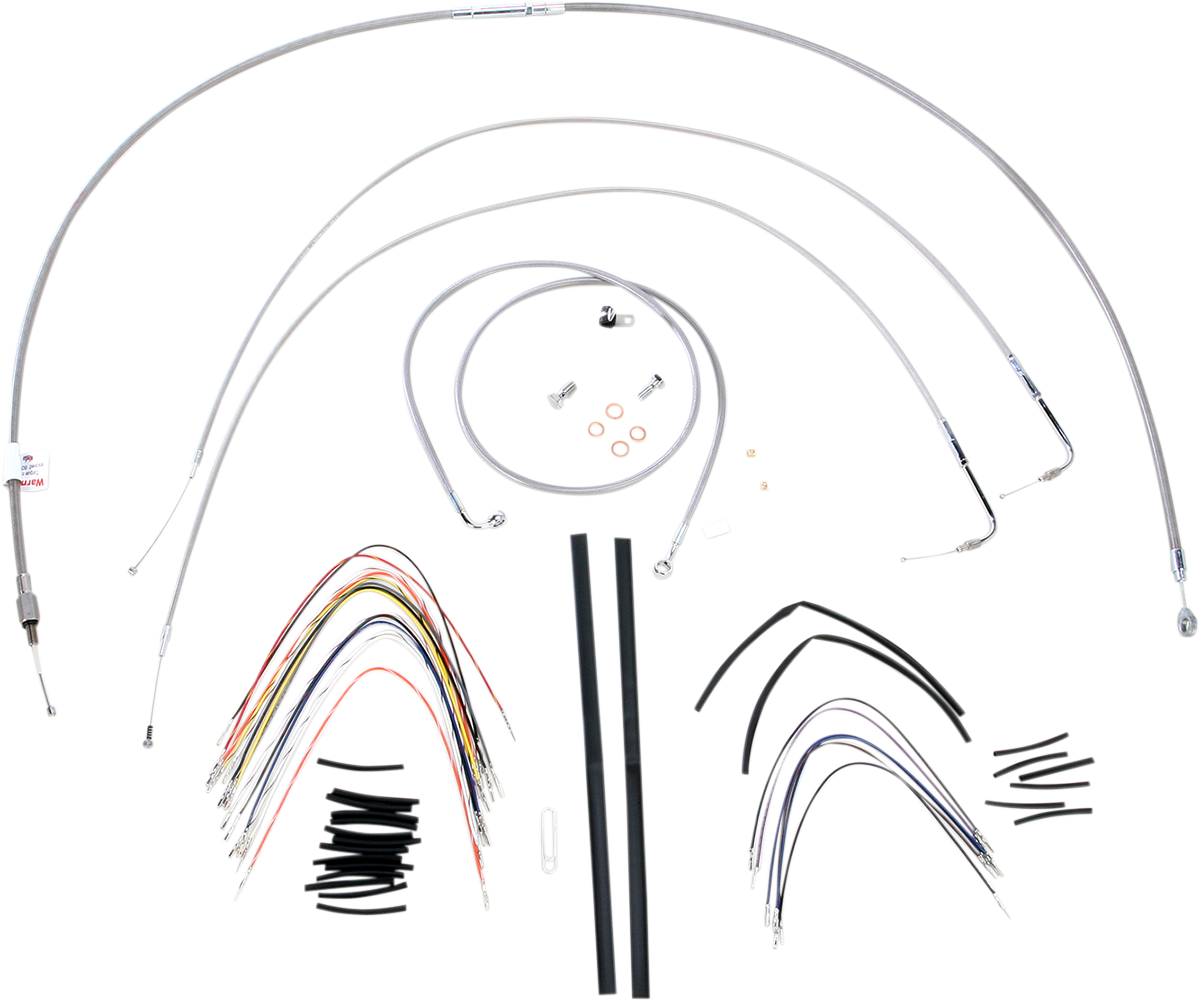 Burly Handlebar Cable Installation Kit For Harley Softail FX 2007-2010