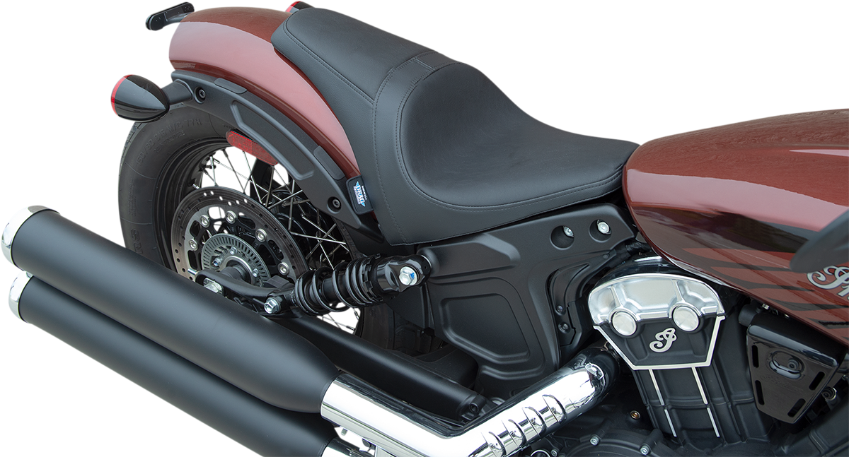Drag specialties seats 3/4 Solo Seat - Black - Smooth - '18-'22 Scout Bobber 2018-2022 Indian Scout Bobber