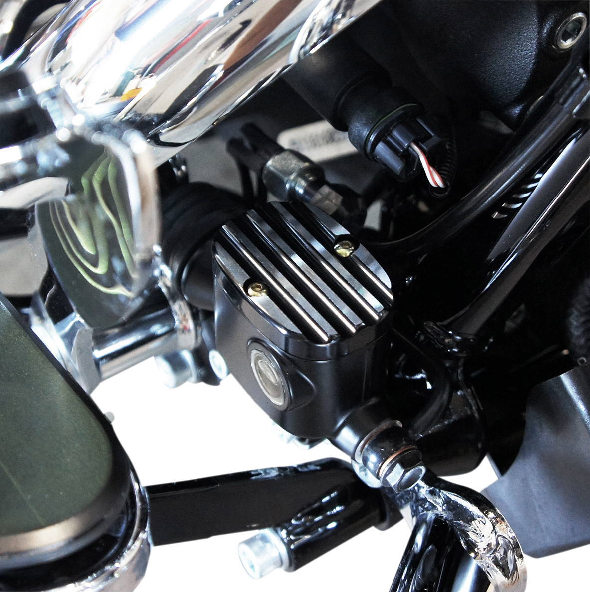 Joker Machine Finned Rear Brake Master Cylinder Cover For Harley Touring 2008-2025
