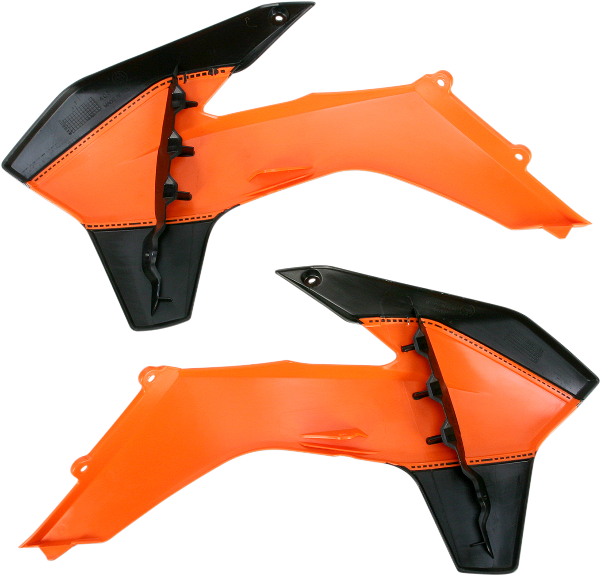Acerbis Radiator Shrouds - Orange/Black KTM