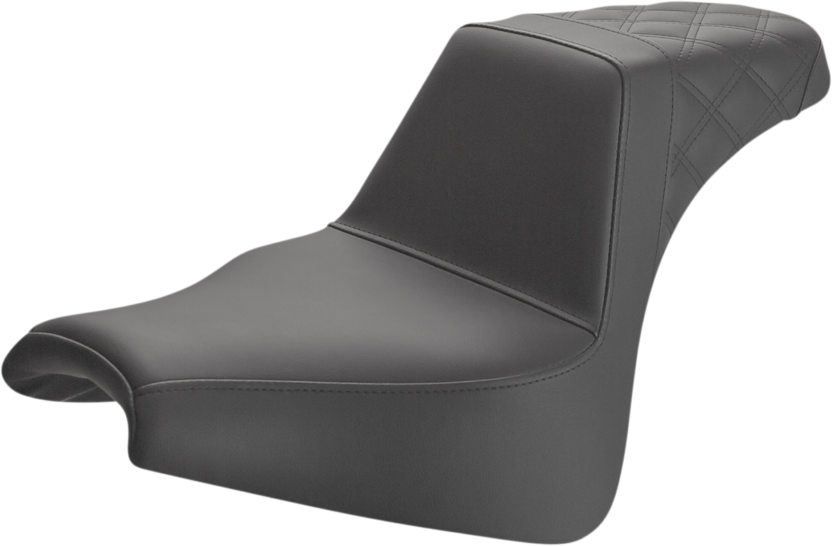 SADDLEMEN Step-Up Seat — Rear Lattice Stitch
