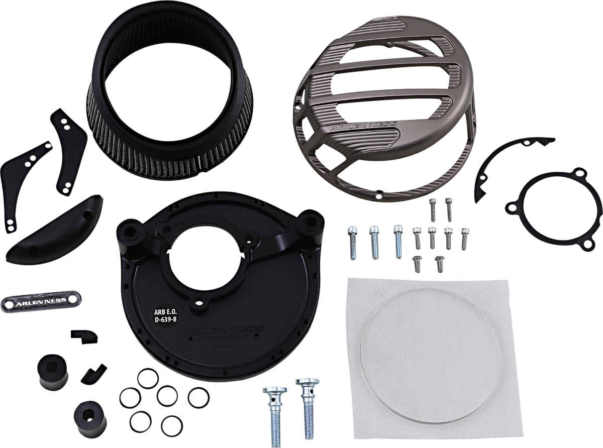 Arlen Ness 81-312 Sidekick Air Cleaner Kit Titanium Harley Electra Glide EFI