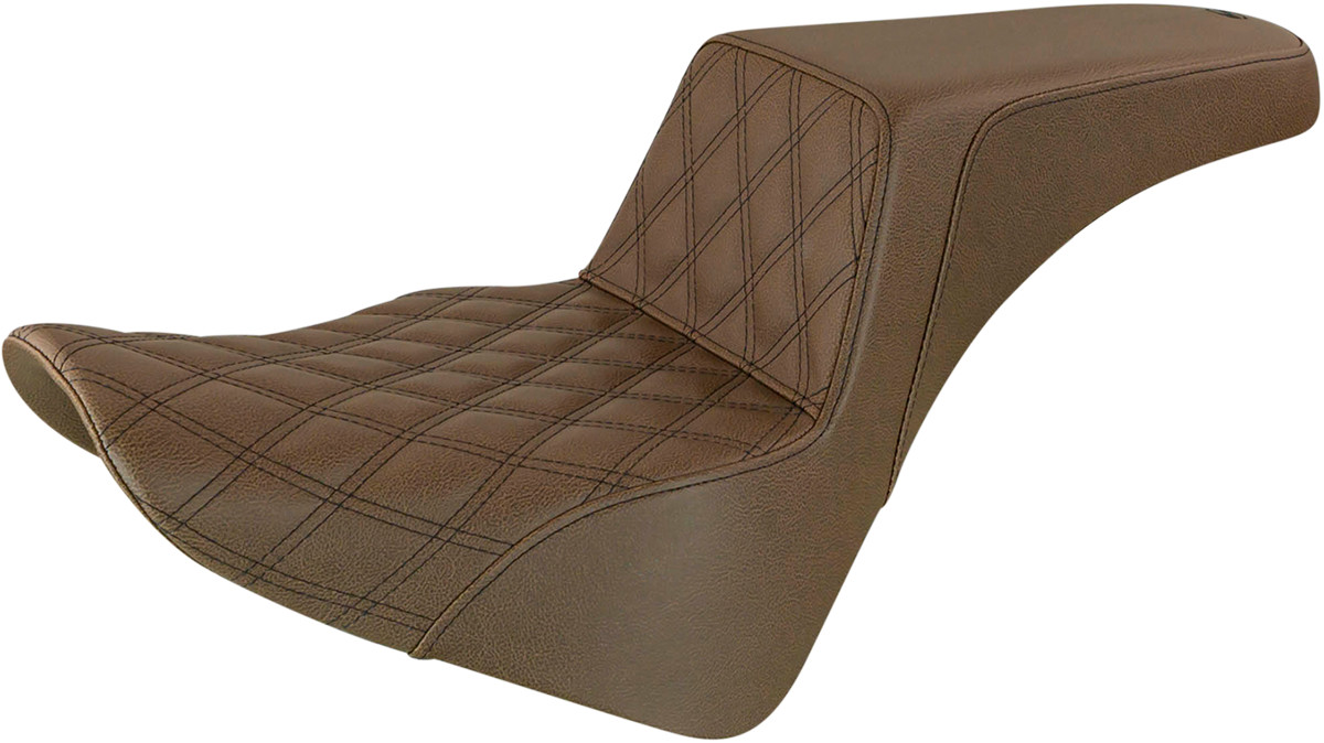 SADDLEMEN Step-Up Seat — Front Lattice Stitch