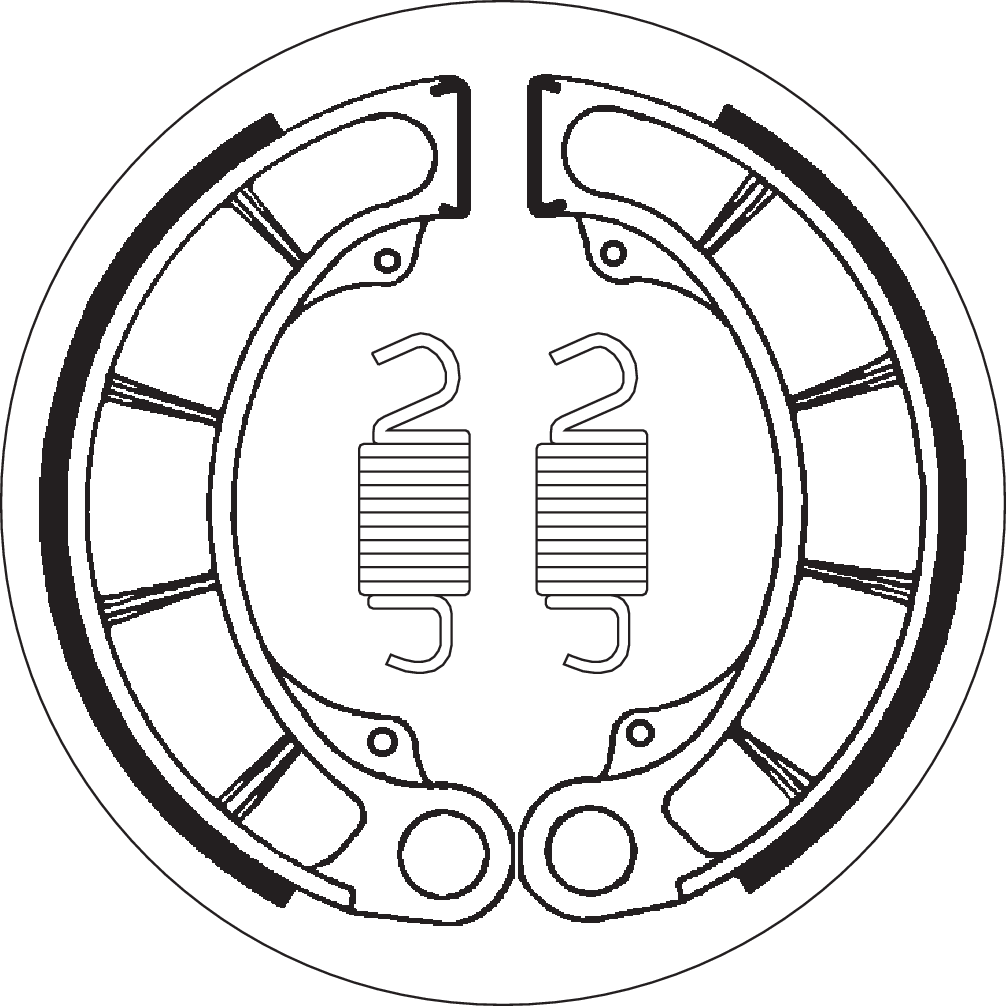 SBS Rear Brake Shoes 2059