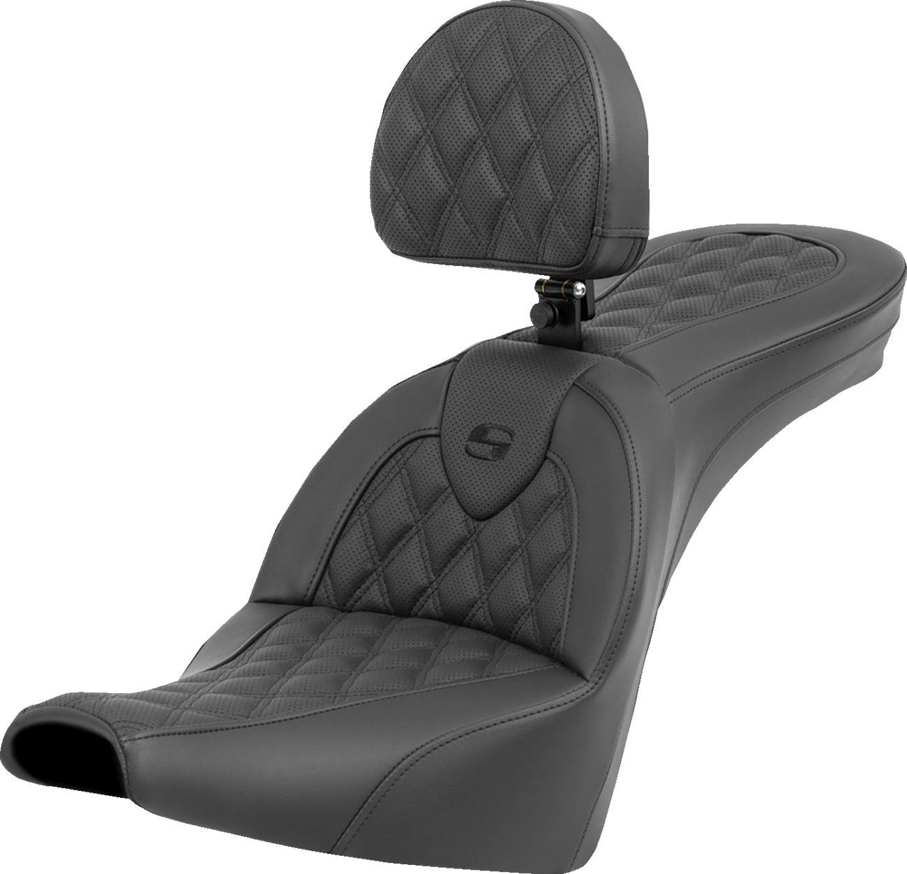 Saddlemen Roadsofa LS Lattice Stitch 2-Up Seat For Harley FXBB/S / FXST 2018-2025