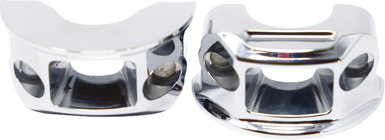 Kodlin usa Perch Clamps - Brake/Clutch - Chrome Harley Davidson