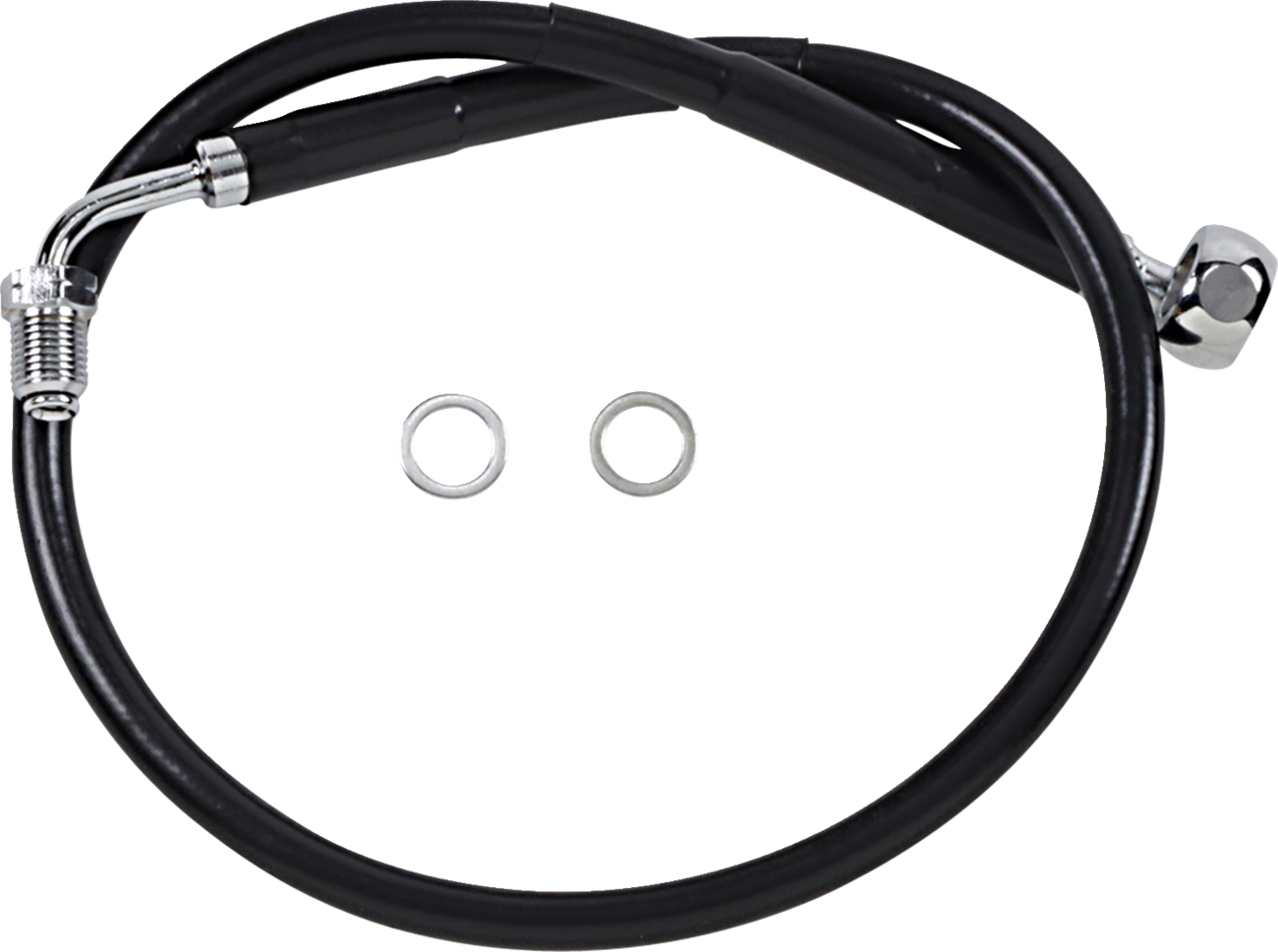 Drag specialties Brake Line - Front (Upper) - Black 2018-2019 Harley Davidson FXBR Breakout 107 / 2018-2020 Harley Davidson FXBRS Breakout 114
