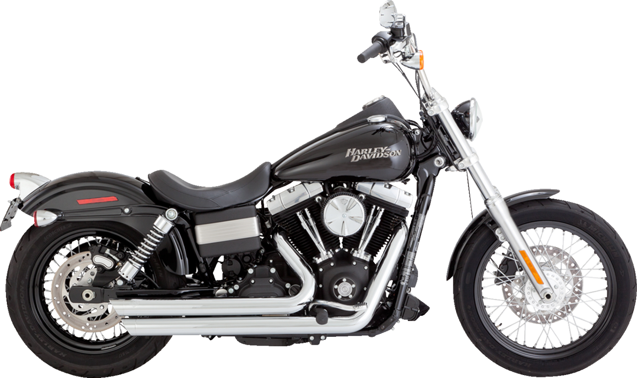 Vance & hines Big Shots Staggered Exhaust System - Chrome Harley Davidson
